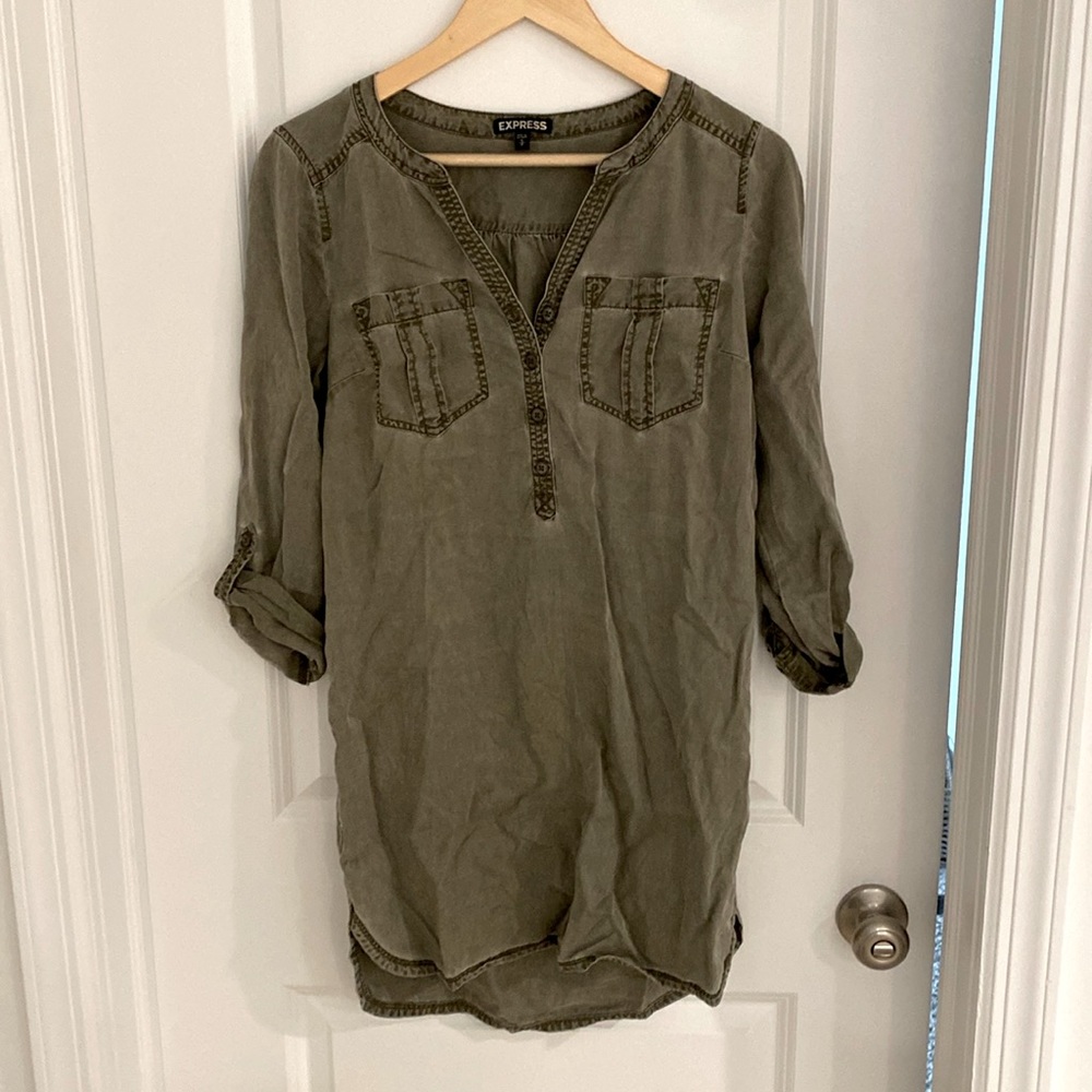 Express dress green small